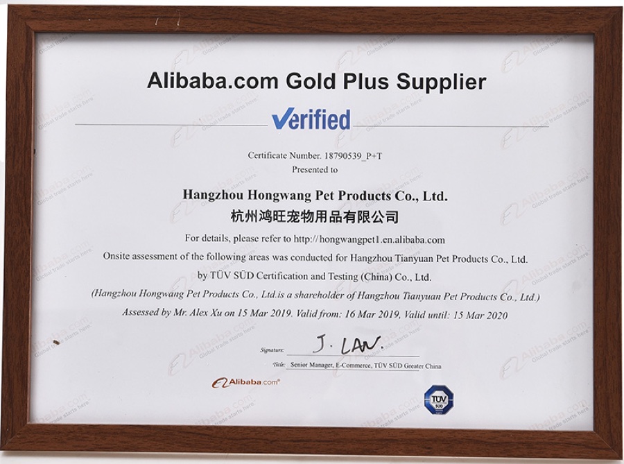 TÜV SÜD 供应商评估 杭州泓旺 2019
