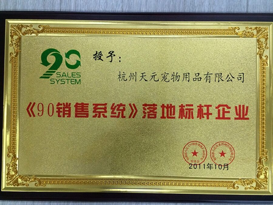 90销售系统落地标杆企业 2011