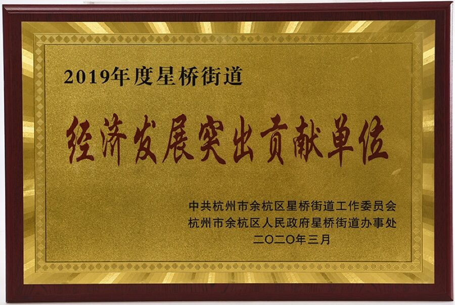星桥街道经济发展突出贡献单位 2020